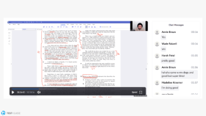 A screenshot from the Prep Expert SAT course showing an example live online lecture