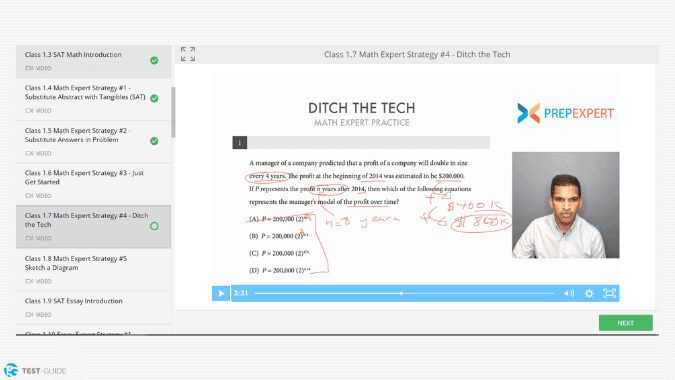 Prep Expert SAT Review Screenshot 1