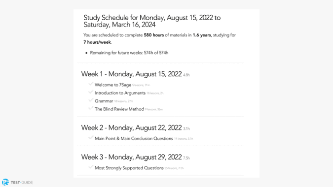 7Sage LSAT Review Screenshot 6