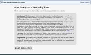 Open Source Psychometrics Enneagram