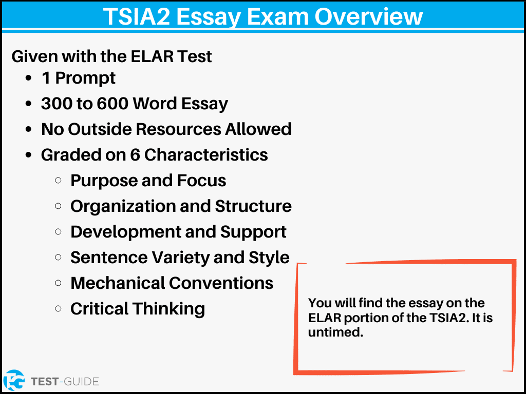 TSIA2 Essay Exam Overview