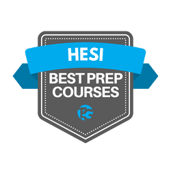 a badge showcasing our #1 ranked HESI prep course