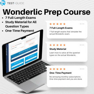 An image showing what our Wonderlic prep course has to offer